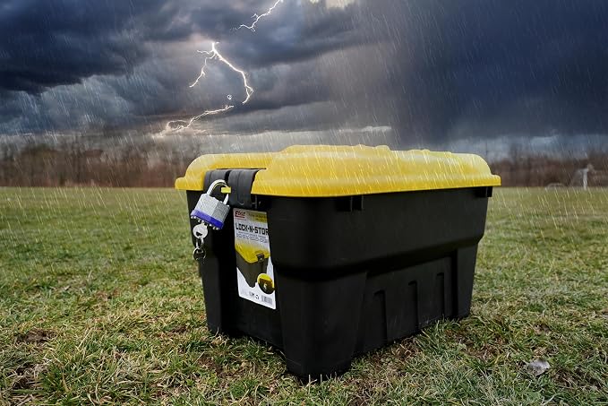 Black with Yellow Lid