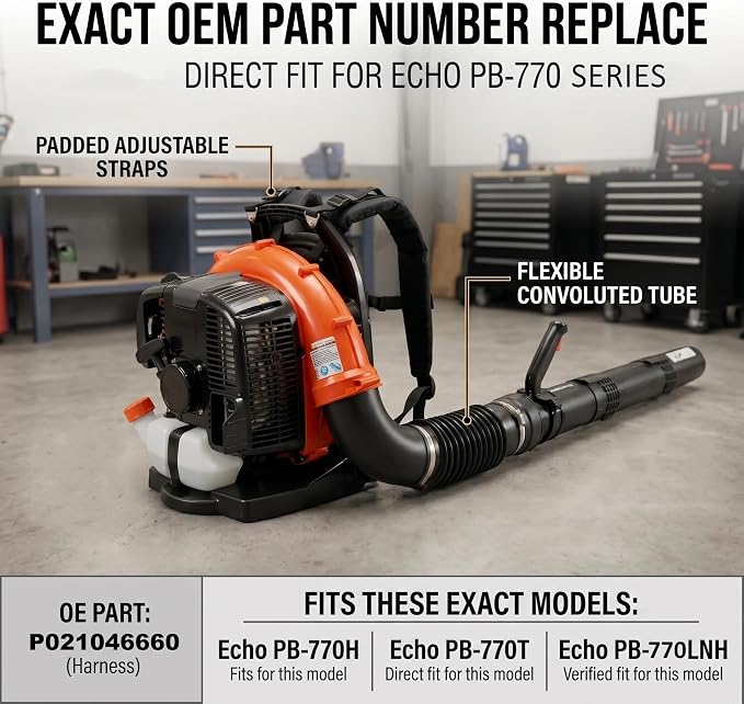 Blower Straps with E164000090 Tube