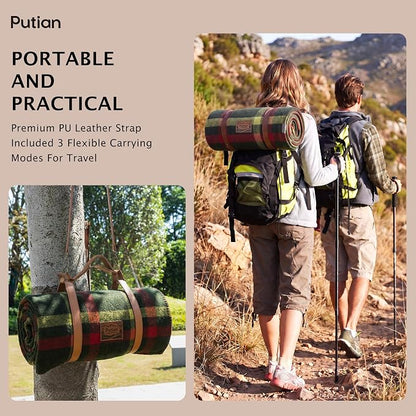 Plaid Pattern Army Green