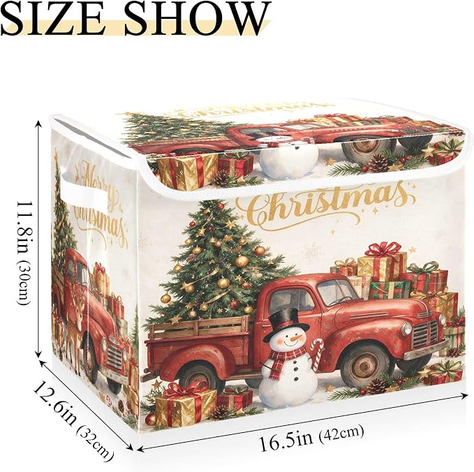 Christmas Snowman Truck