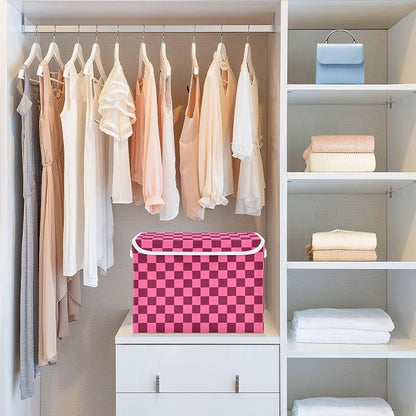 Checkered Hot Pink
