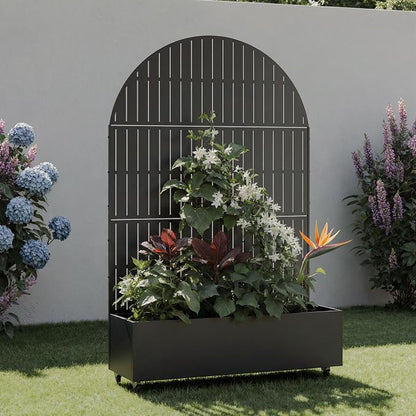 Black-fence-arched