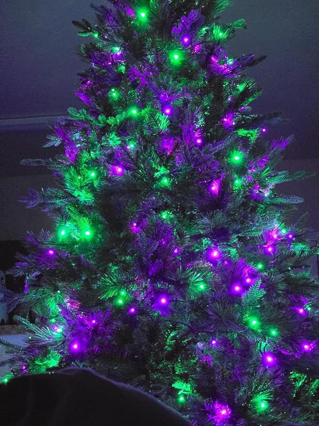 Purple and Green