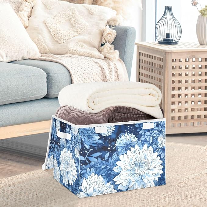 Chrysanthemum Flowers Stars Blue