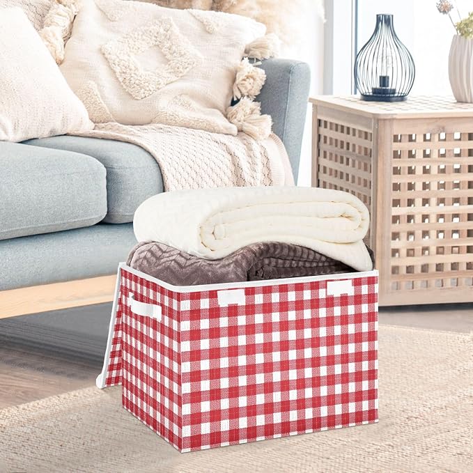 Red Gingham Checkered