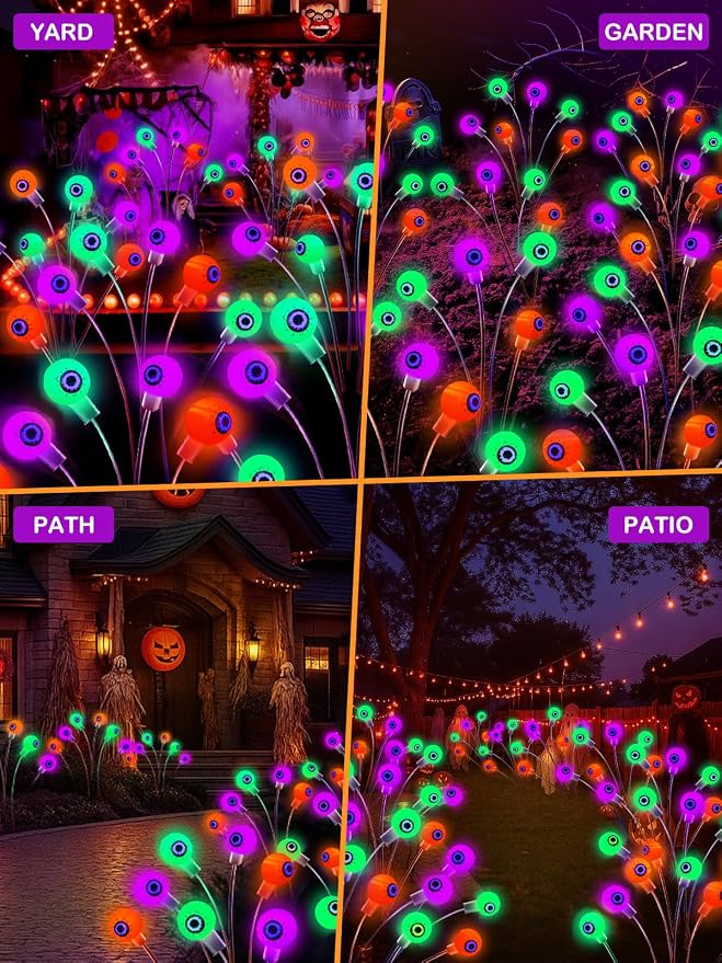 Orange Purple and Green