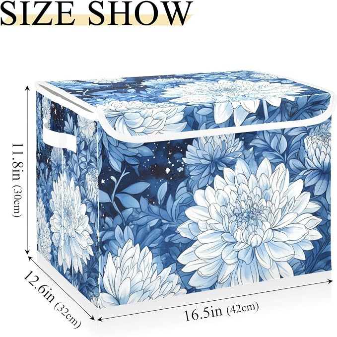 Chrysanthemum Flowers Stars Blue