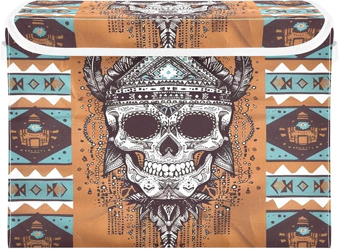Indian Tribal Geometric Skulls