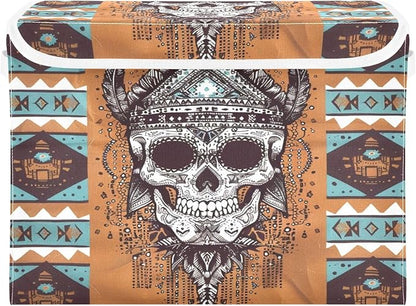 Indian Tribal Geometric Skulls