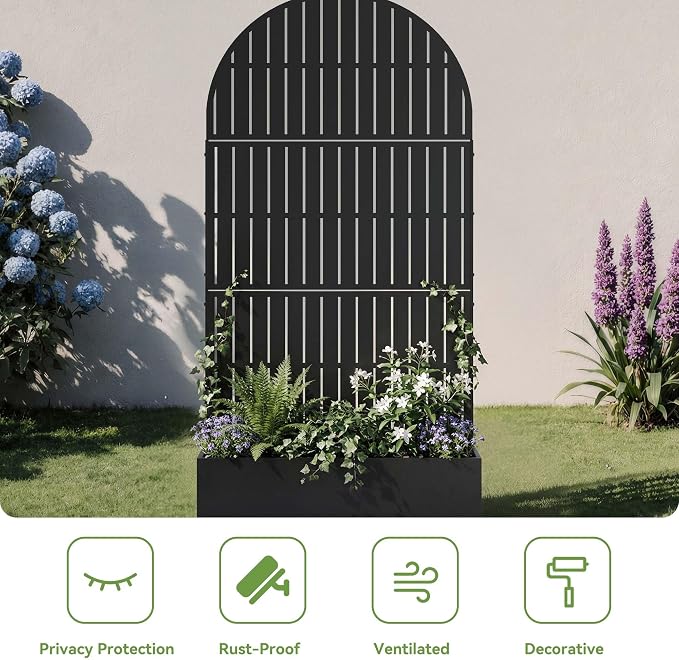 Black-fence-arched