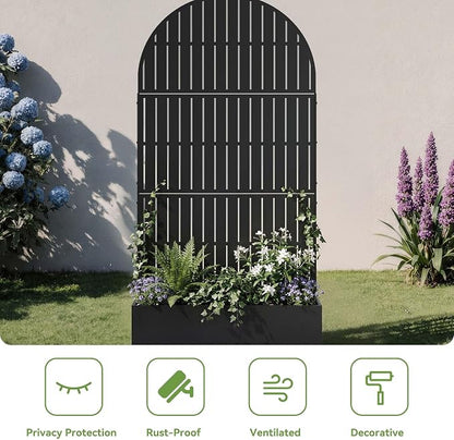 Black-fence-arched