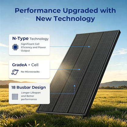 1200w solar panels black