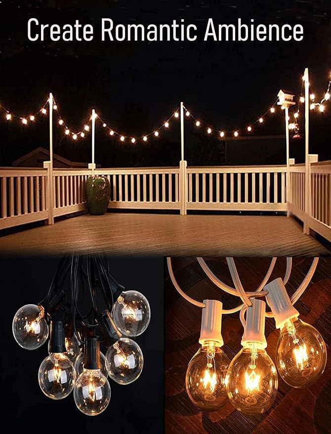 50FT Amber White-Black
