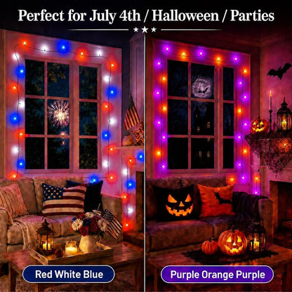 Red White Blue & Purple Orange