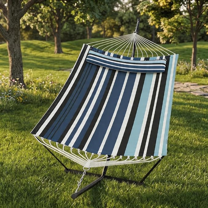 Dark and Light Blue Stripes