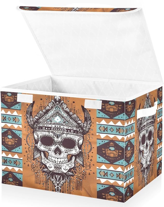 Indian Tribal Geometric Skulls