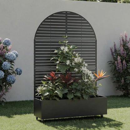 Black-louvered-arched