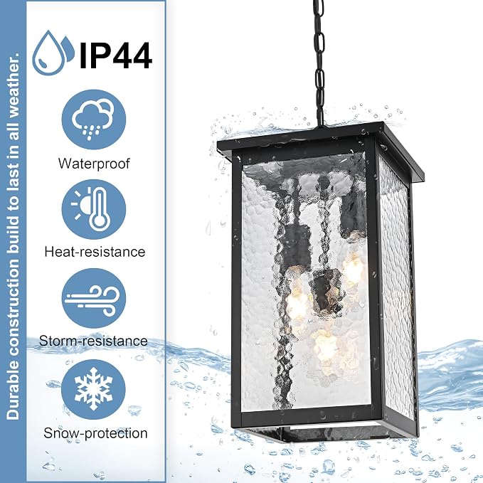 Hammered Glass, Black