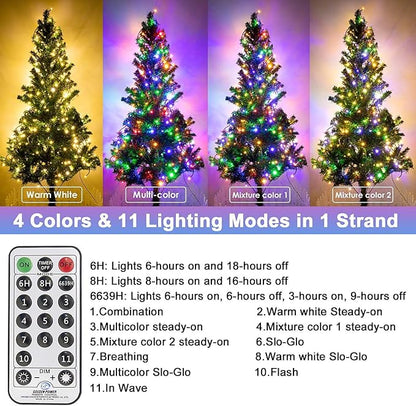 800LED Warm White+Multi-Color