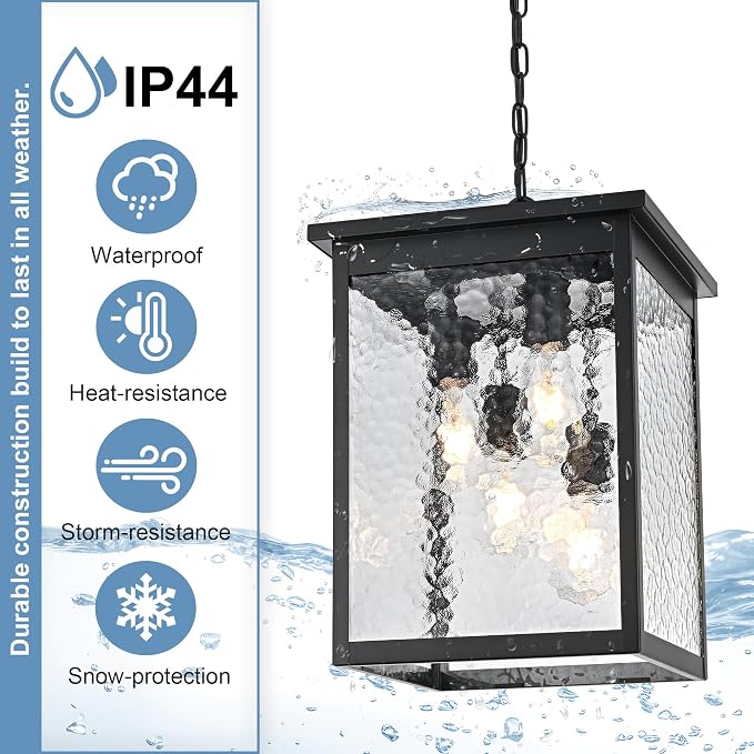Hammered Glass, Black