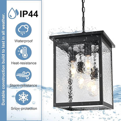 Hammered Glass, Black
