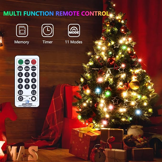800LED Warm White+Multi-Color