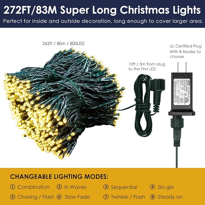800LED Warm White