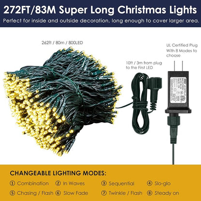 800LED Warm White