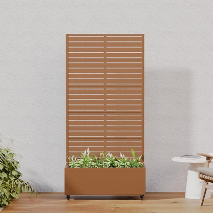 Brown-Louvered