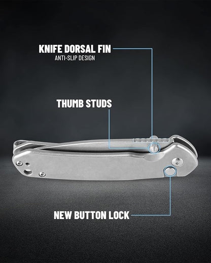 Silver Stainless Steel Handle/AR-RPM9 Steel Blade
