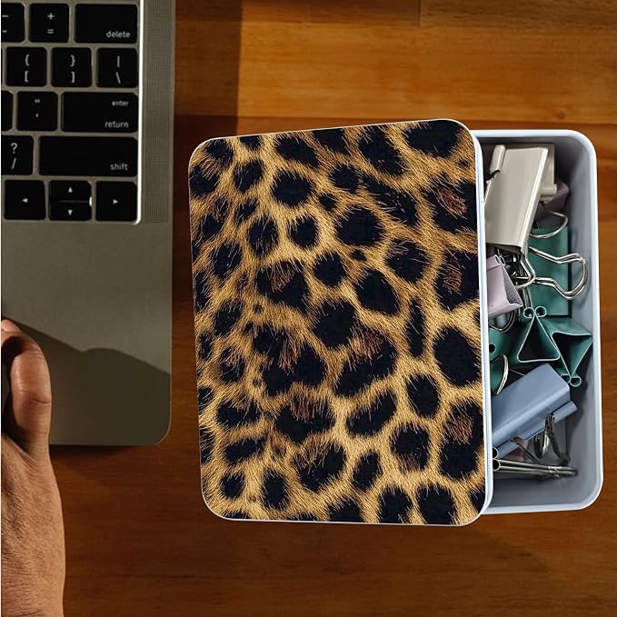 Brown and Black Leopard Print
