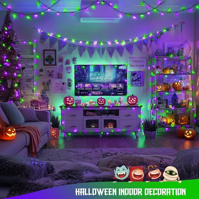 Purple and Green