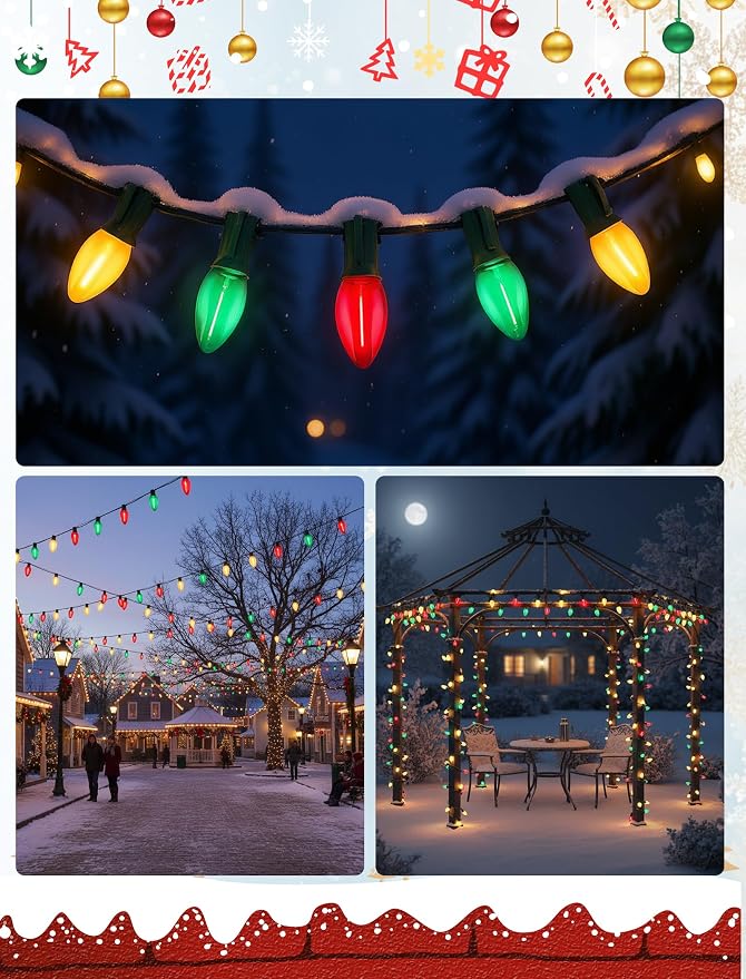 LED-Frosted White Red Green