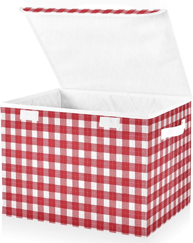 Red Gingham Checkered