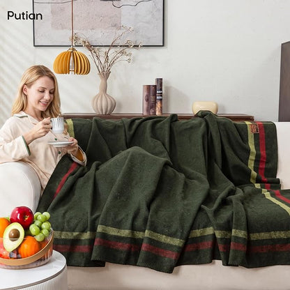 Plaid Pattern Army Green