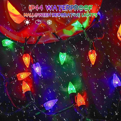 Orange Purple and Green