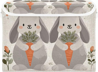 Cute Grey Bunny Carrot