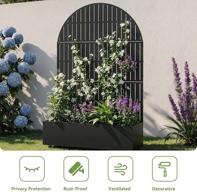Black-fence-arched