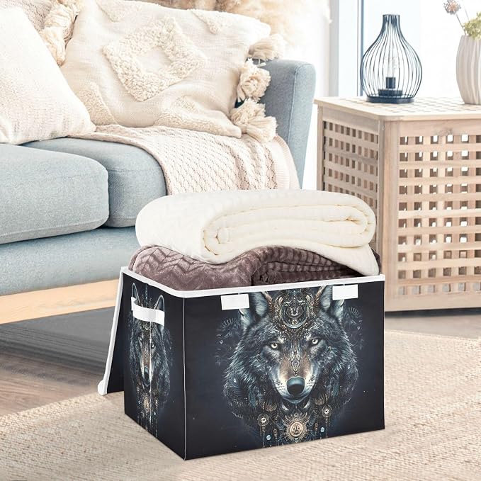 Black Mythological Wolf Head