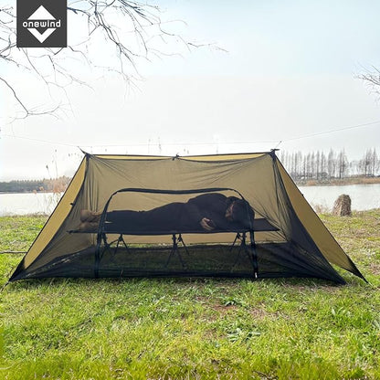 Od Green/Black-Shelter with Bugnet