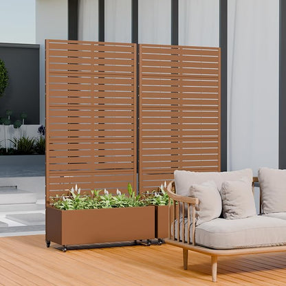 Brown-Louvered