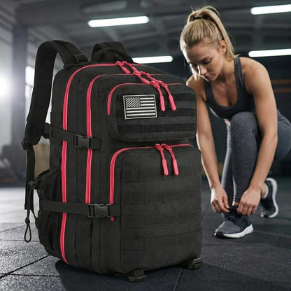 Black With Red Zipper