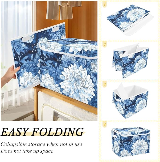 Chrysanthemum Flowers Stars Blue