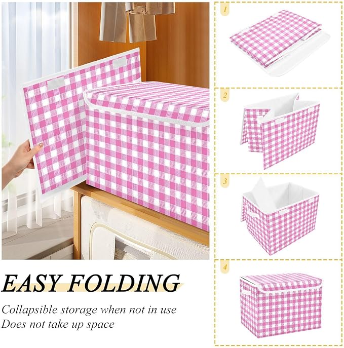 Pink Gingham Checkered