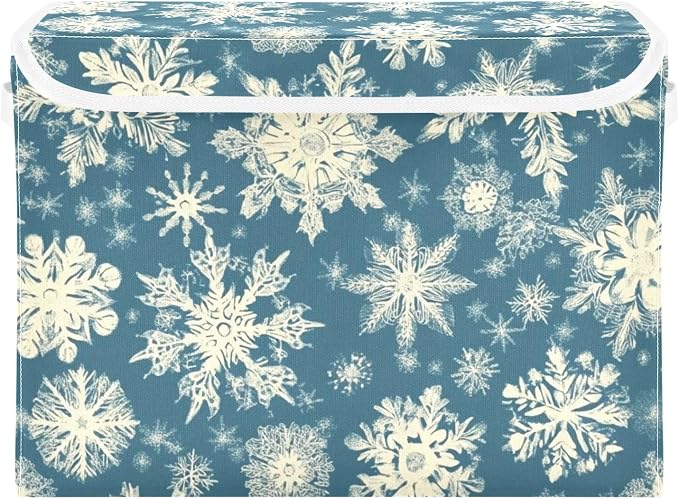 Pretty Christmas Snowflakes Blue
