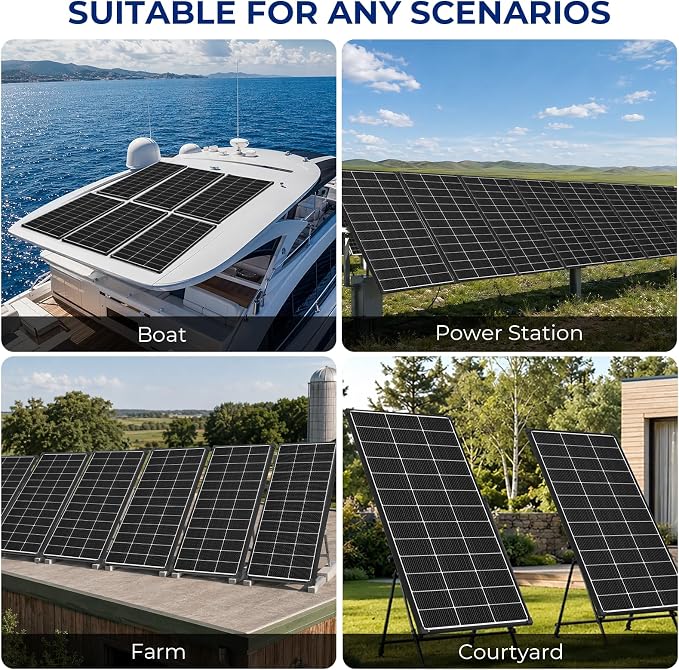 1200w Bifacial solar panels