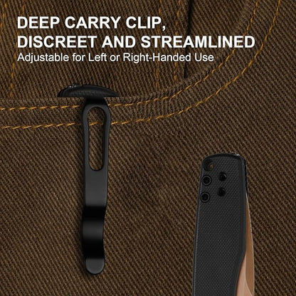 D2 Steel+Black G10 Handle