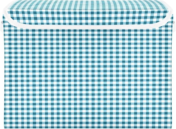 Blue Gingham Check Pattern