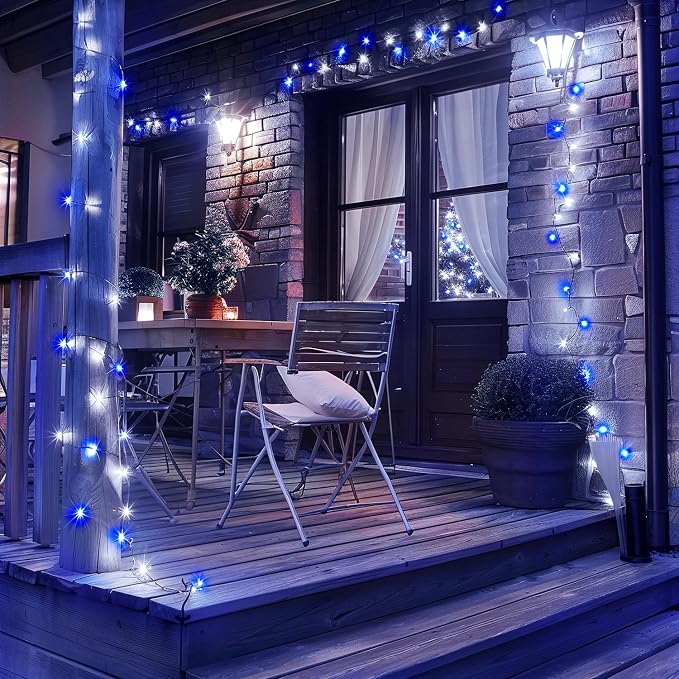Blue and White