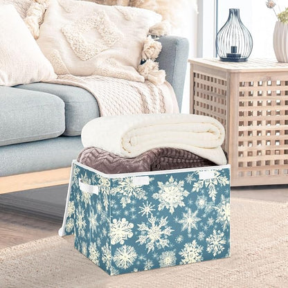 Pretty Christmas Snowflakes Blue